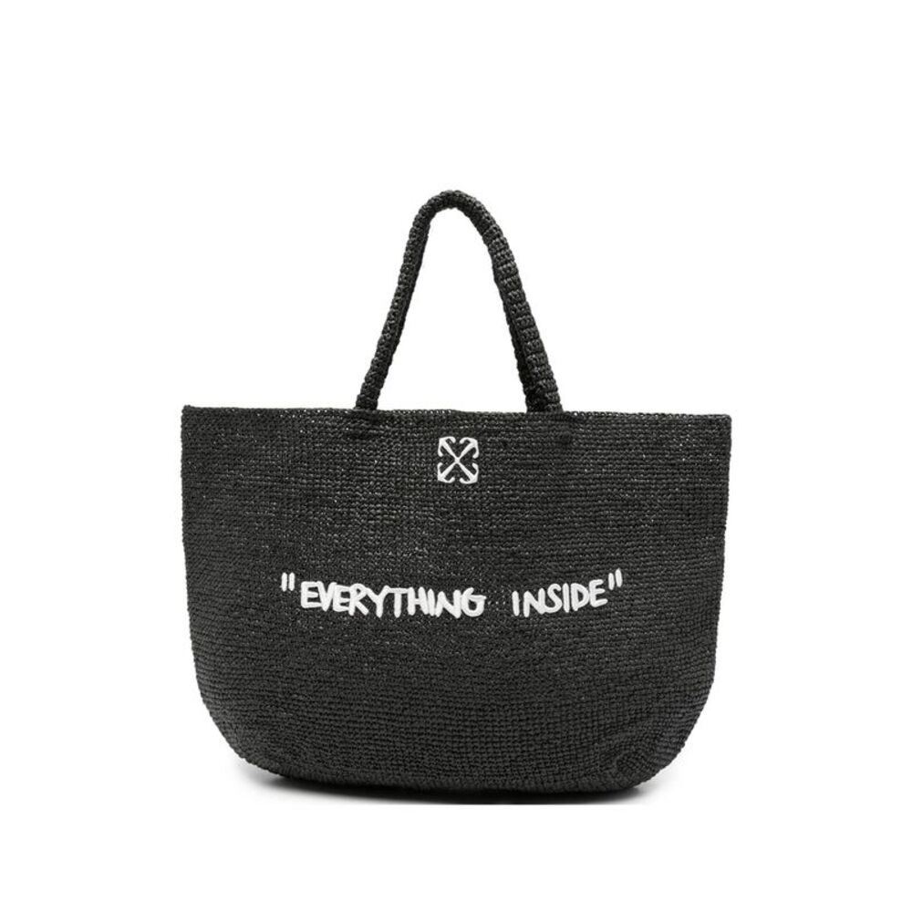 Off-White Black Tote Bags Men